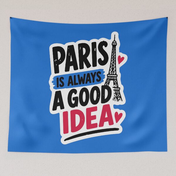 Item preview, Paris France Travel Quote Sticker – “Paris Is Always a Good Idea” designed and sold by Olivra.