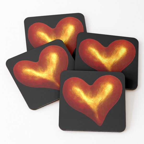 Item preview, Red and Gold Heart designed and sold by rufpeg.