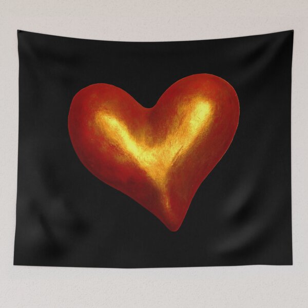 Item preview, Red and Gold Heart designed and sold by rufpeg.
