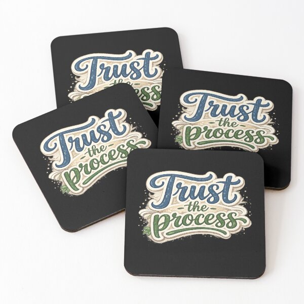 Item preview, Trust the Process – Modern Hand Lettering Typography Design designed and sold by Newthingzy.