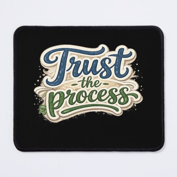 Item preview, Trust the Process – Modern Hand Lettering Typography Design designed and sold by Newthingzy.