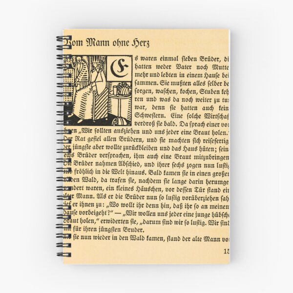 Item preview, Vom Mann Ohne Herz — Vintage German Fairy Tale Gothic Typography designed and sold by LouDSarG.