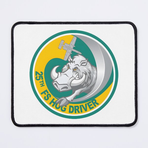 Item preview, 25th Fighter Squadron A-10 Warthog Hog Driver Patch designed and sold by CharlieDesings.