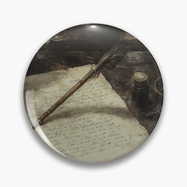 Item preview, Ancient Magic Letter With Feather Pen Art designed and sold by DarkHolyQueen.