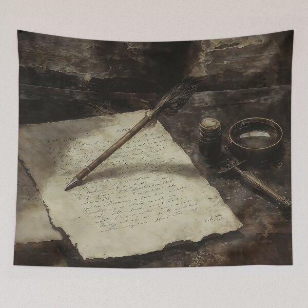 Item preview, Ancient Magic Letter With Feather Pen Art designed and sold by DarkHolyQueen.