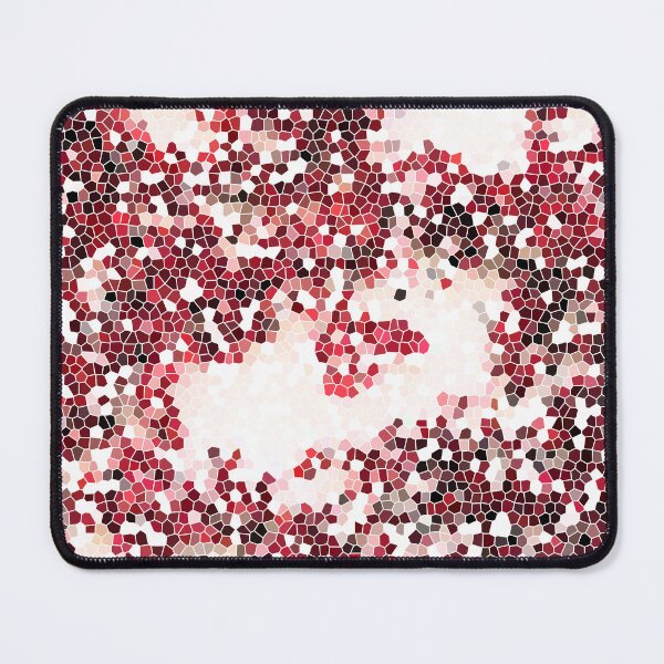 Item preview, Crimson Red Geometric Abstract Mosaic Pattern designed and sold by P-Design-Lab.