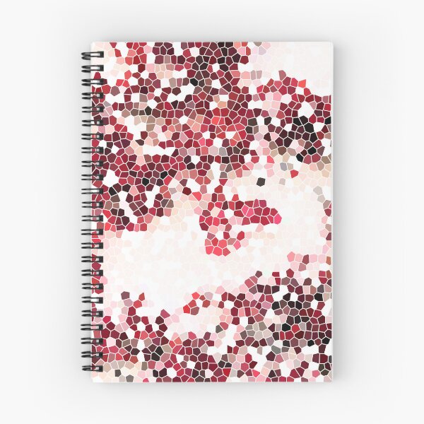 Item preview, Crimson Red Geometric Abstract Mosaic Pattern designed and sold by P-Design-Lab.