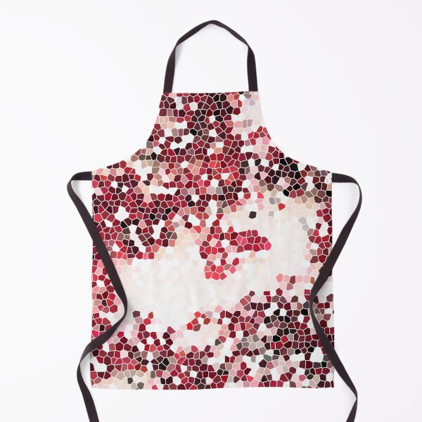 Item preview, Crimson Red Geometric Abstract Mosaic Pattern designed and sold by P-Design-Lab.