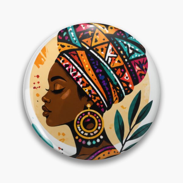 Item preview, Colorful African Woman Portrait designed and sold by WellN.