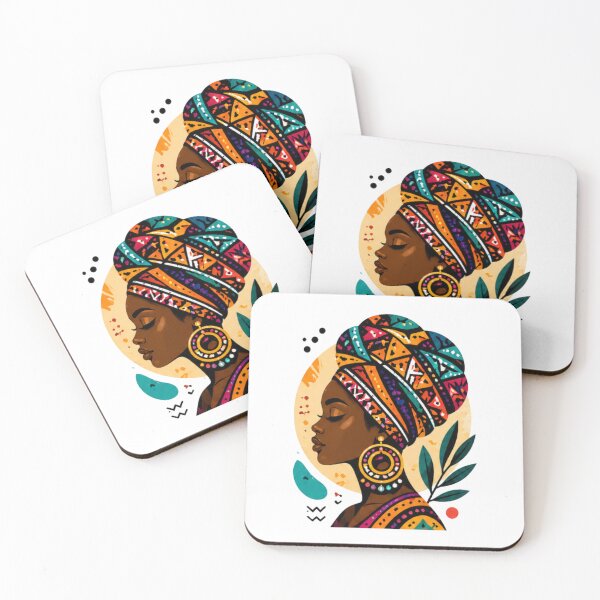 Item preview, Colorful African Woman Portrait designed and sold by WellN.