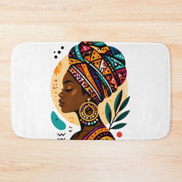 Aperçu de l'œuvre Colorful African Woman Portrait créée et vendue par WellN.