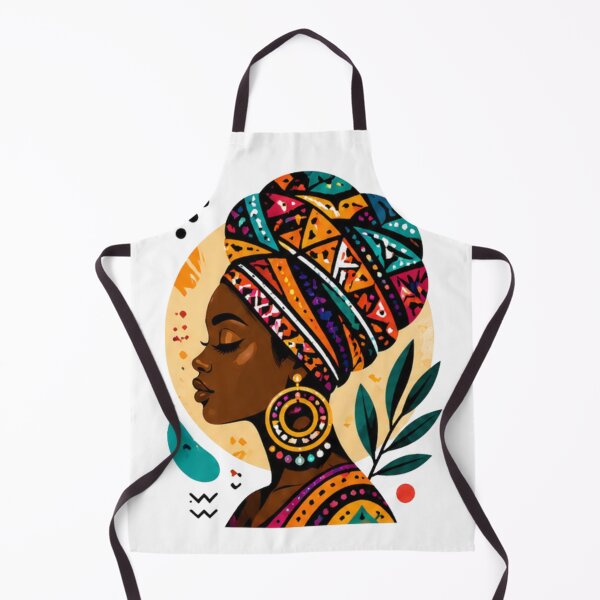 Aperçu de l'œuvre Colorful African Woman Portrait créée et vendue par WellN.