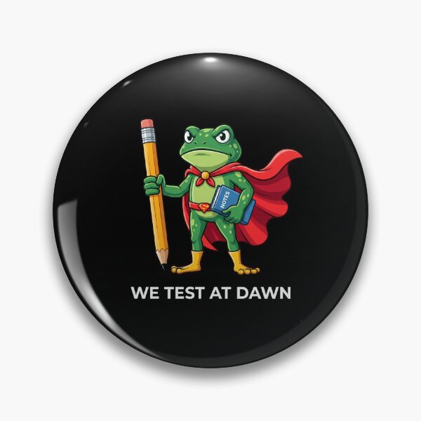 Item preview, We Test At Dawn Funny Student Exam Teacher Academic designed and sold by FormalDehyena.