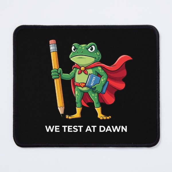 Item preview, We Test At Dawn Funny Student Exam Teacher Academic designed and sold by FormalDehyena.
