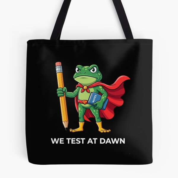 Item preview, We Test At Dawn Funny Student Exam Teacher Academic designed and sold by FormalDehyena.