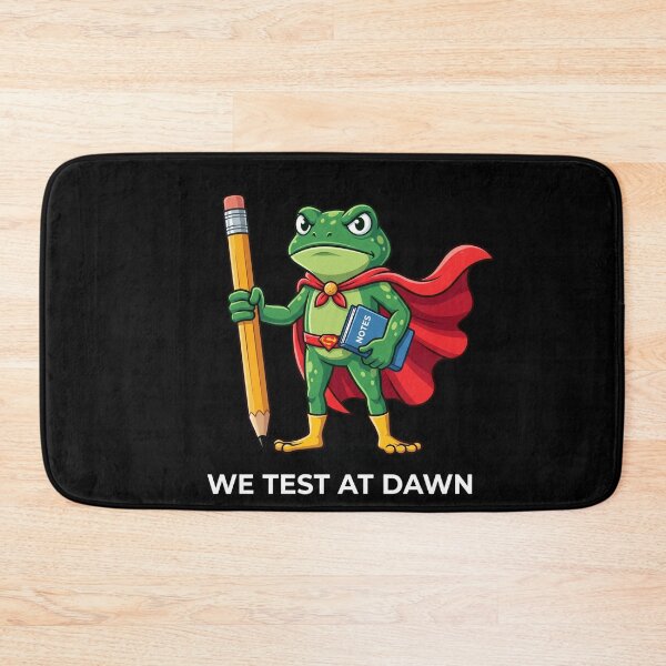 Item preview, We Test At Dawn Funny Student Exam Teacher Academic designed and sold by FormalDehyena.