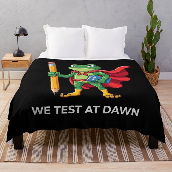 Item preview, We Test At Dawn Funny Student Exam Teacher Academic designed and sold by FormalDehyena.