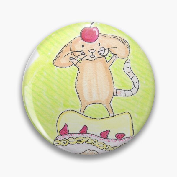 Item preview, mouse standing on cake designed and sold by past3l-pencil.
