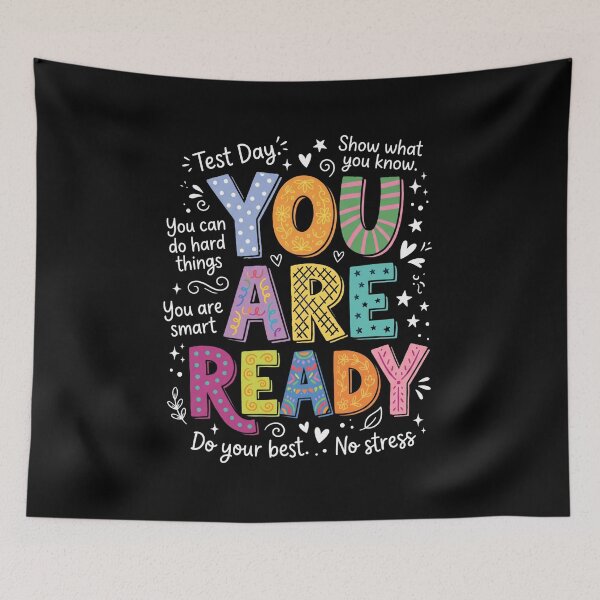 Item preview, Test Day You Are Ready Student Exam Motivation designed and sold by FormalDehyena.