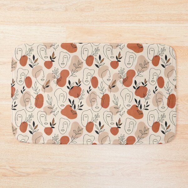 Item preview, Minimalist Botanical Line Faces Pattern designed and sold by MadPig-Studio.