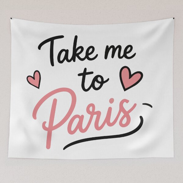 Item preview, Take Me to Paris France Travel Quote Sticker – Romantic Paris Travel Sticker designed and sold by Olivra.