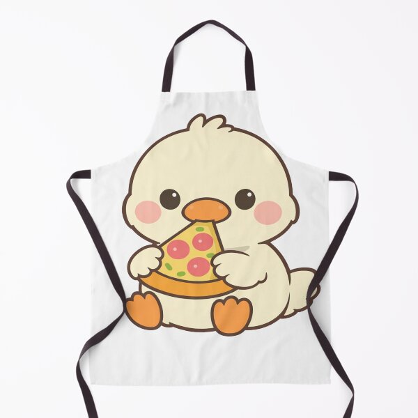 Item preview, Cute Duck Eating Pizza Kawaii Chick Funny Food Lover Gift designed and sold by Owcomm.