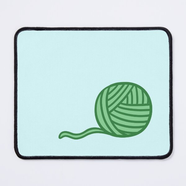 Item preview, Cute Green Yarn Ball Illustration designed and sold by ubborn.