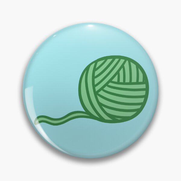 Item preview, Cute Green Yarn Ball Illustration designed and sold by ubborn.