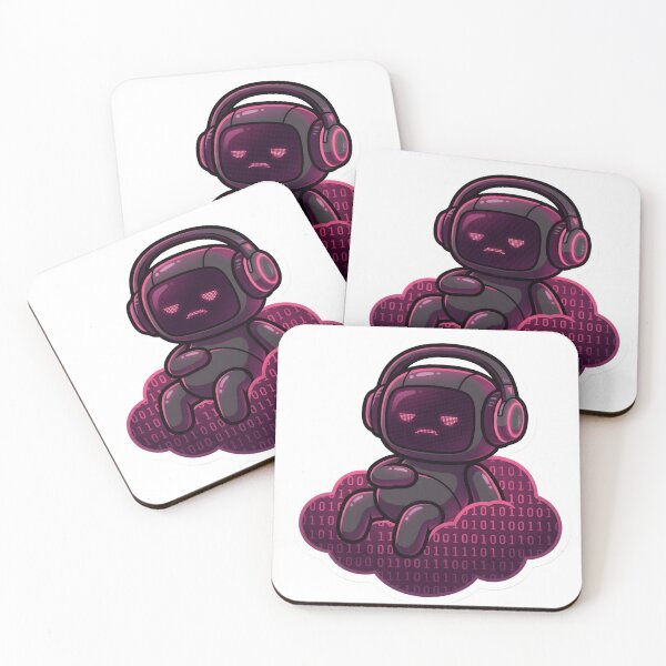 Item preview, Moody Goth Robot Aesthetic Cyberpunk Techwear Headphones Lofi Vibe designed and sold by StickyGuys.