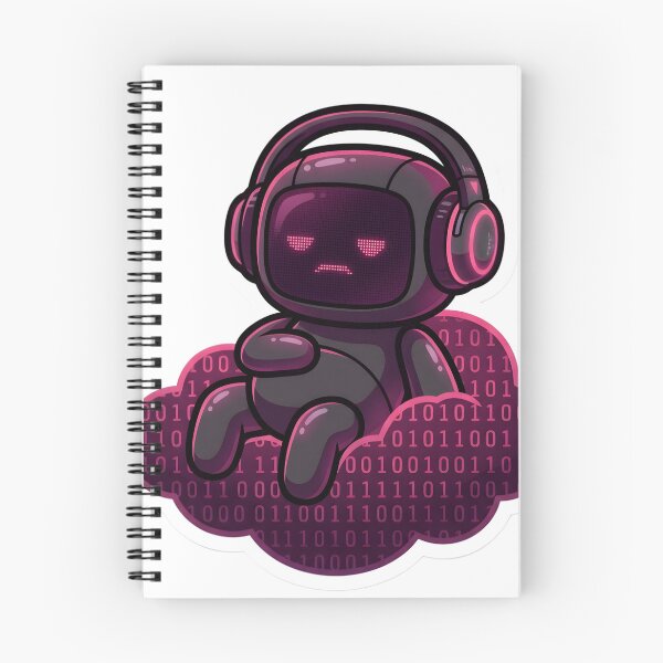 Item preview, Moody Goth Robot Aesthetic Cyberpunk Techwear Headphones Lofi Vibe designed and sold by StickyGuys.