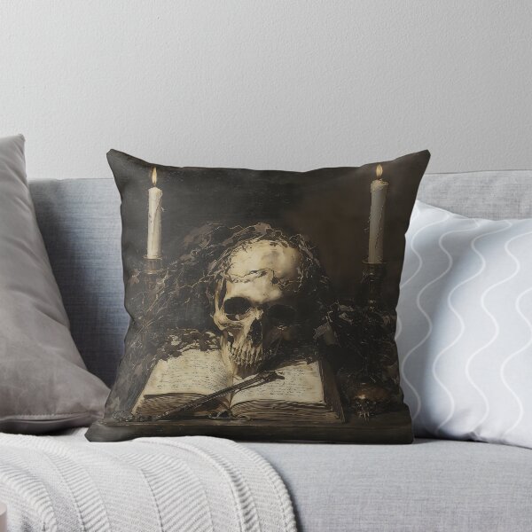 Item preview, Skull On Open Book Gothic Memento Mori Art designed and sold by DarkHolyQueen.