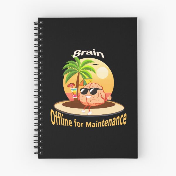 Item preview, Brain Offline for Maintenance – Funny Lazy Mind Vacation Design designed and sold by TestudoDesign.