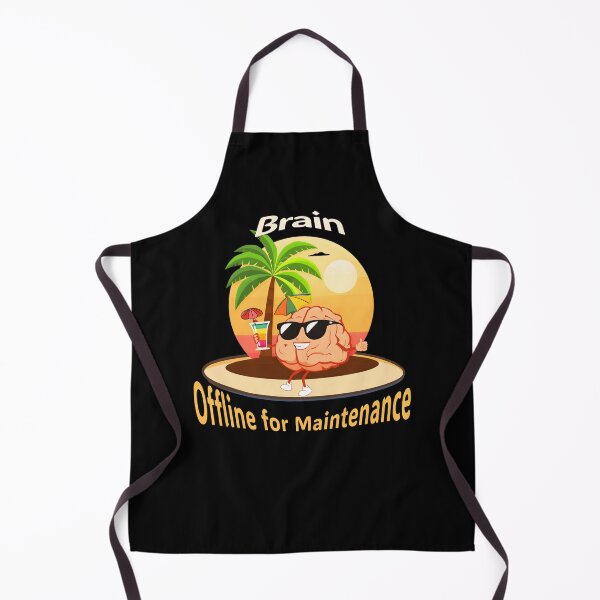 Item preview, Brain Offline for Maintenance – Funny Lazy Mind Vacation Design designed and sold by TestudoDesign.