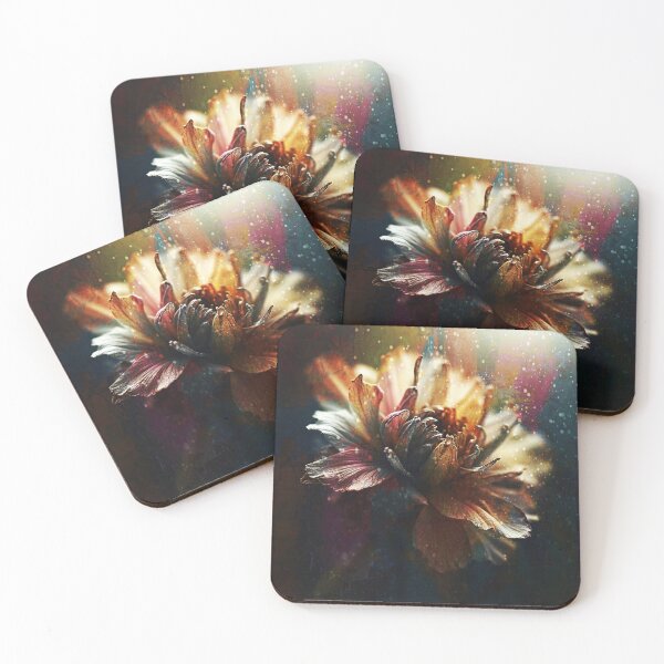 Item preview, Faded Glory | Dark Moody Withered Flower Bokeh Art Print designed and sold by CunningMaskPrints.