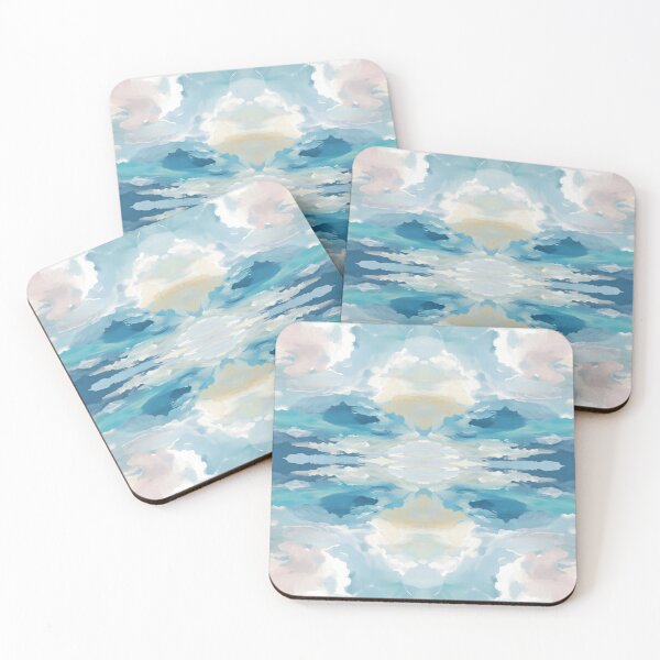Item preview, Abstract blue watercolor art designed and sold by AnnaGo.