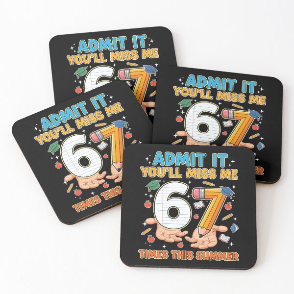 Item preview, Admit It You'll Miss Me 6-7 Times This Summer Funny Last Day designed and sold by Artifyo.