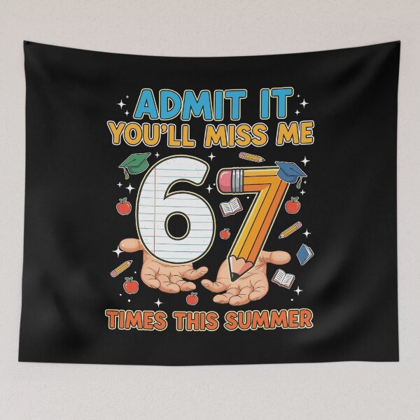 Item preview, Admit It You'll Miss Me 6-7 Times This Summer Funny Last Day designed and sold by Artifyo.