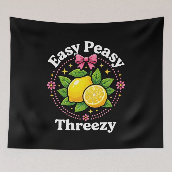 Item preview, Easy Peasy Threezy Easy Task Confident Humor Saying designed and sold by FormalDehyena.