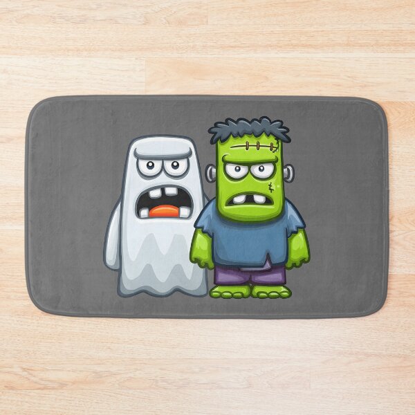 Item preview, Halloween 17 - Ghost and Frankenstein Cartoon Monsters designed and sold by NikaNavi.