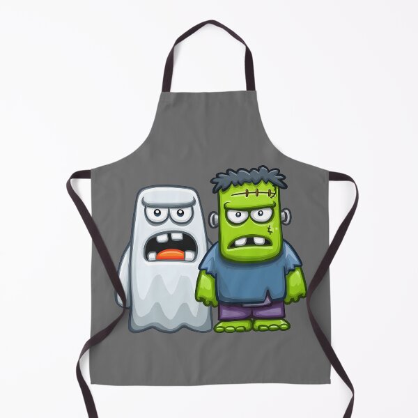 Item preview, Halloween 17 - Ghost and Frankenstein Cartoon Monsters designed and sold by NikaNavi.