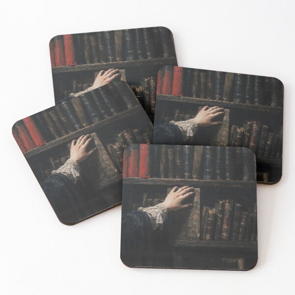 Item preview, Magic Books On Gothic Library Shelf Art designed and sold by DarkHolyQueen.