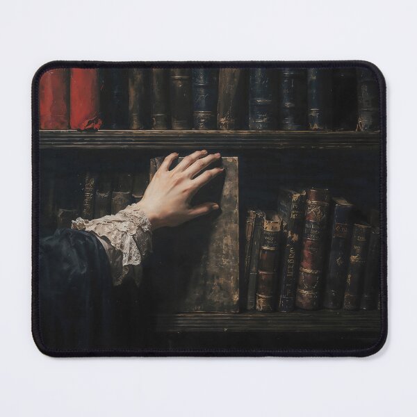 Item preview, Magic Books On Gothic Library Shelf Art designed and sold by DarkHolyQueen.