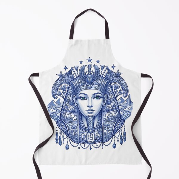 Item preview, Cleopatra Blue Line Art – Egyptian Queen Minimal Royal Design designed and sold by Queen Cleopatra.