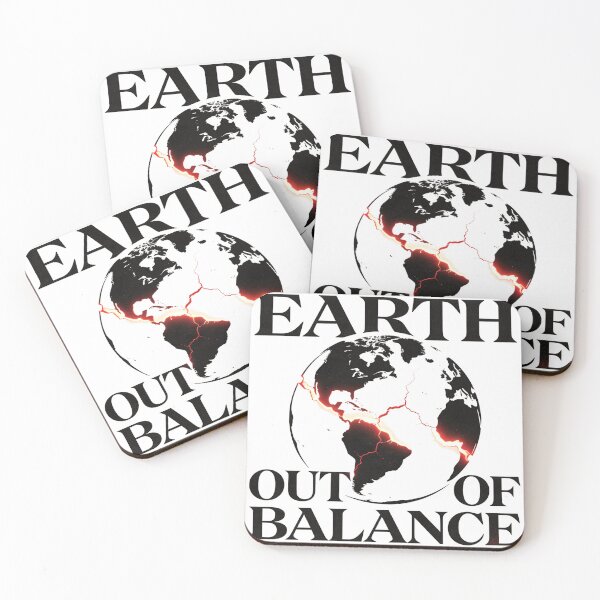 Item preview, Earth Out of Balance – Distressed Stencil Planet Street Art Design designed and sold by PLUSHIWORLDtm.