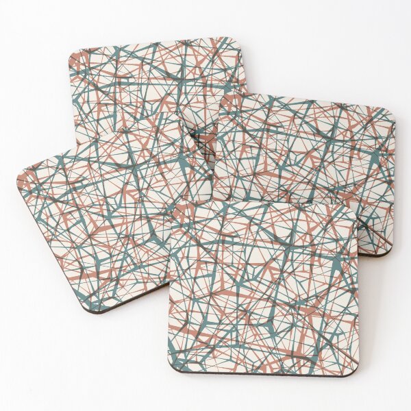 Item preview, Mid-Century Modern Intersecting Geometric Lines Pattern designed and sold by P-Design-Lab.