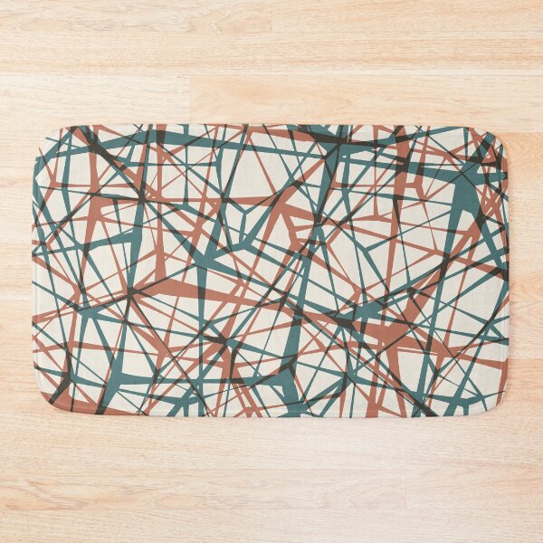 Item preview, Mid-Century Modern Intersecting Geometric Lines Pattern designed and sold by P-Design-Lab.