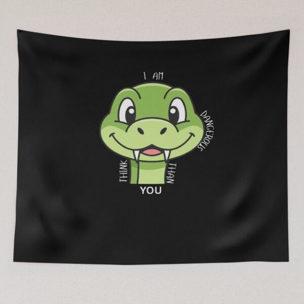 Item preview, Funny Snake Shirt I Am More Dangerous Than You Think Cute Reptile Tee designed and sold by SOLIORA  ATELIER.