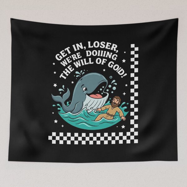 Item preview, Get In, Loser, We're Doing The Will Of God Jonah Whale Christian Humor Bible Believer designed and sold by FormalDehyena.