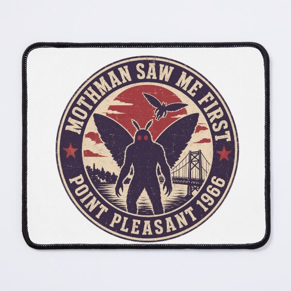 Item preview, Mothman Saw Me First Point Pleasant 1966 Vintage Cryptid Paranormal Gift True Crime designed and sold by Amnesia-Proto.