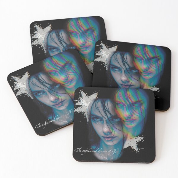 Item preview, Chromatic Portrait Collage Glitchy Quote designed and sold by AuroraFoxxInk.